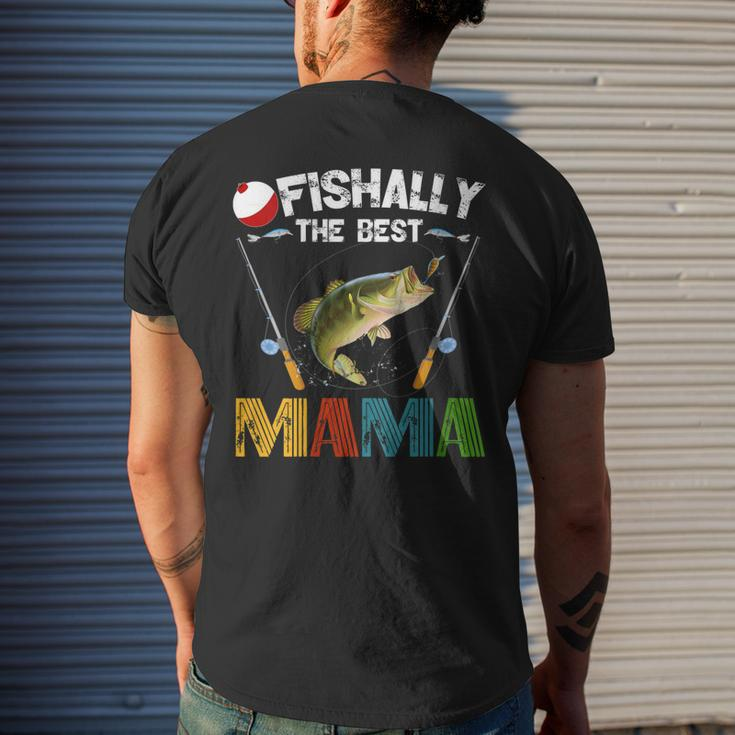 Ofishally The Best Mama Fishing Rod Mommy For Women Men's Back Print T-shirt Gifts for Him