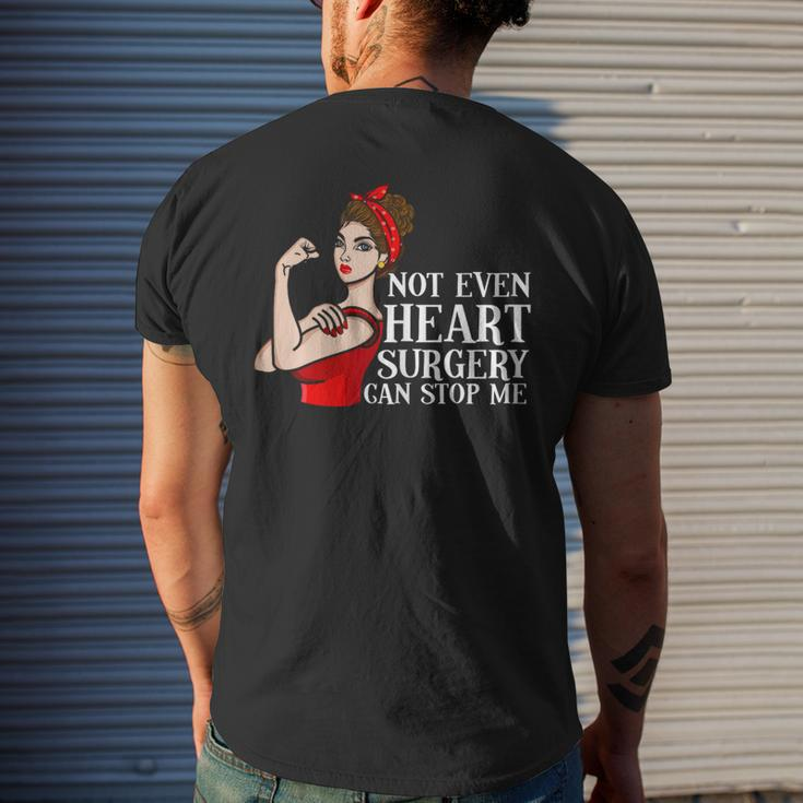 Open Heart Surgery Not Even Heart Surgery Can Stop Me Mens Back Print T-shirt Gifts for Him