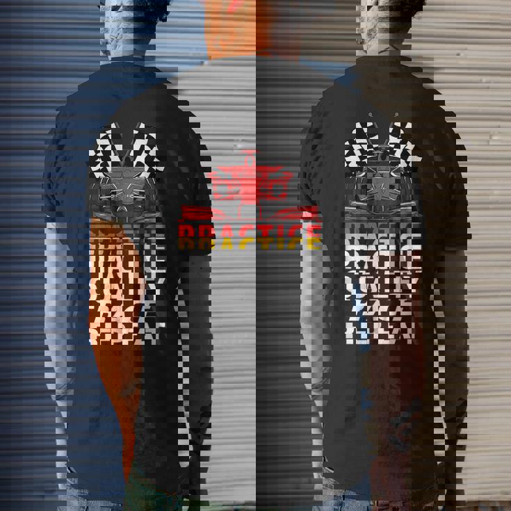 Open Wheel Formula Racing Car Practice Qualify Race Repeat Racing Funny Gifts Mens Back Print T-shirt Gifts for Him