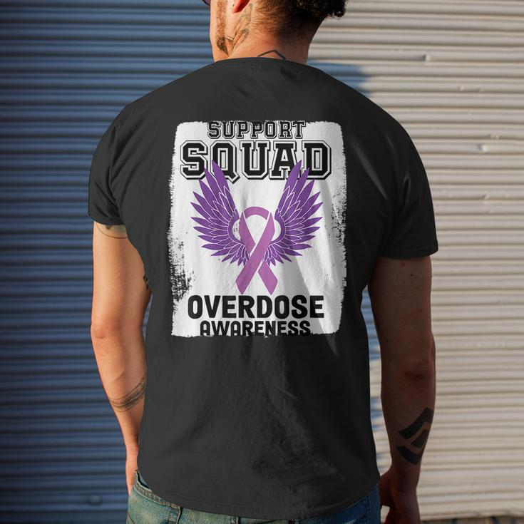 Overdose Awareness August We Wear Purple Overdose Awareness Men's T-shirt Back Print Gifts for Him