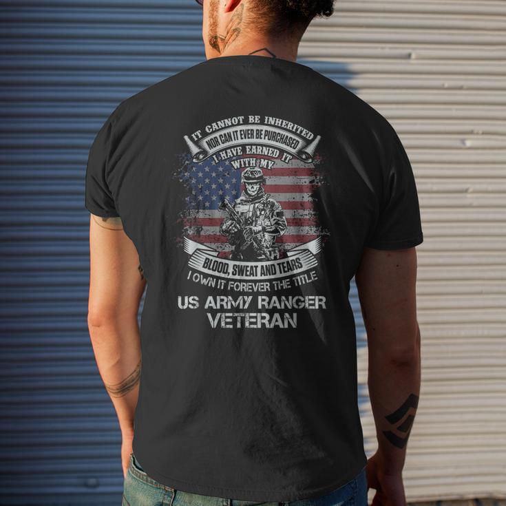 Own Forever The Title Us Army Ranger Veteran Patriotic Vet Men's T ...