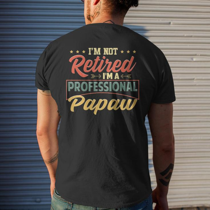 Papaw Grandpa Gift Im A Professional Papaw Mens Back Print T-shirt Gifts for Him