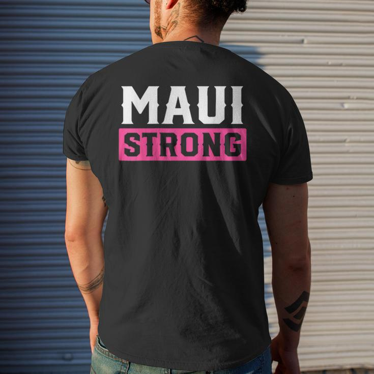 Pray For Maui Hawaii Strong Maui Lahaina Hawaiian Islands Men's T-shirt Back Print Gifts for Him
