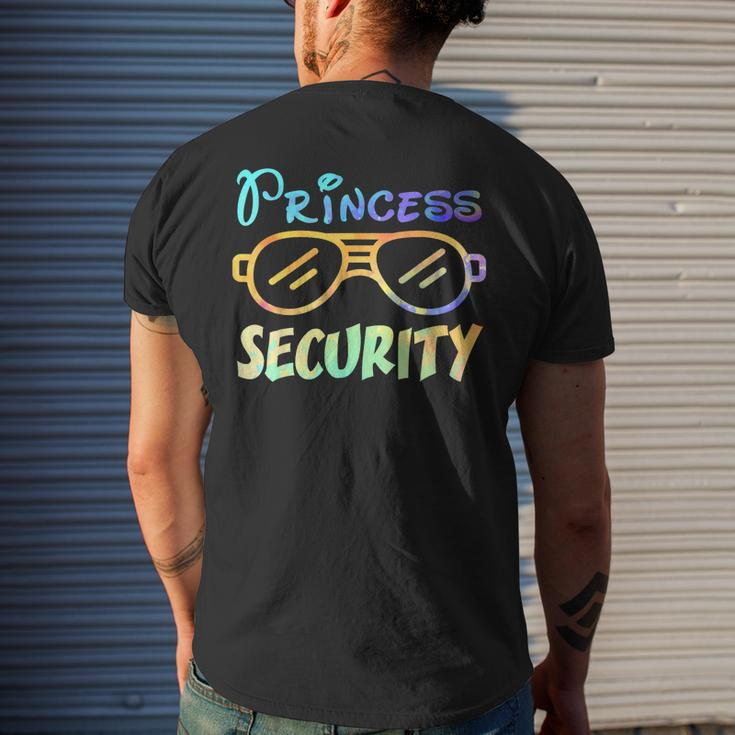 Princess Security Guard For Dad Daddy Boyfriend Mens Back Print T-shirt Gifts for Him