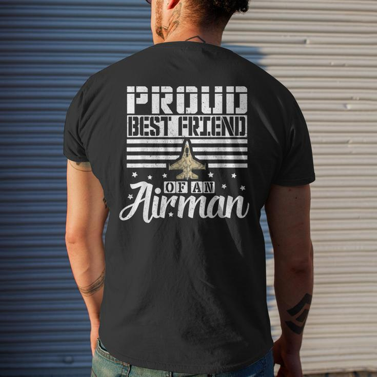 Proud Best Friend Of An Airman Girls Guys Men's Back Print T-shirt Gifts for Him