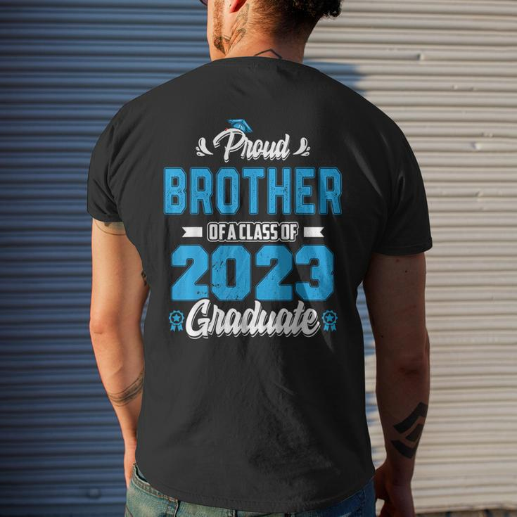 Proud Brother Of A Class Of 2023 Graduate Graduation Men Mens Back Print T-shirt Gifts for Him