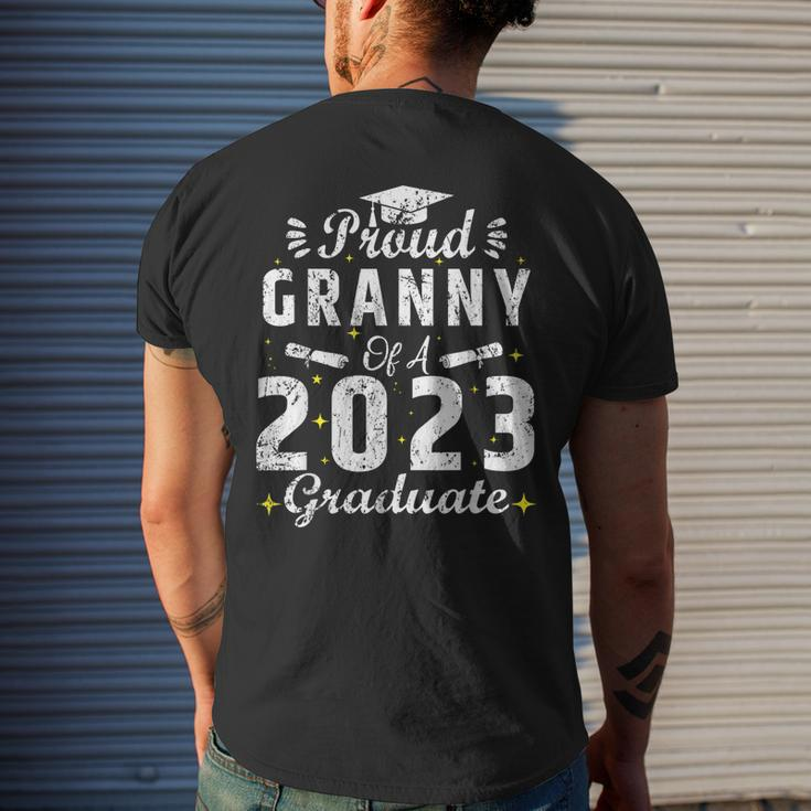Proud Granny Of A Class Of 2023 Graduate Graduation Senior Mens Back Print T-shirt Gifts for Him