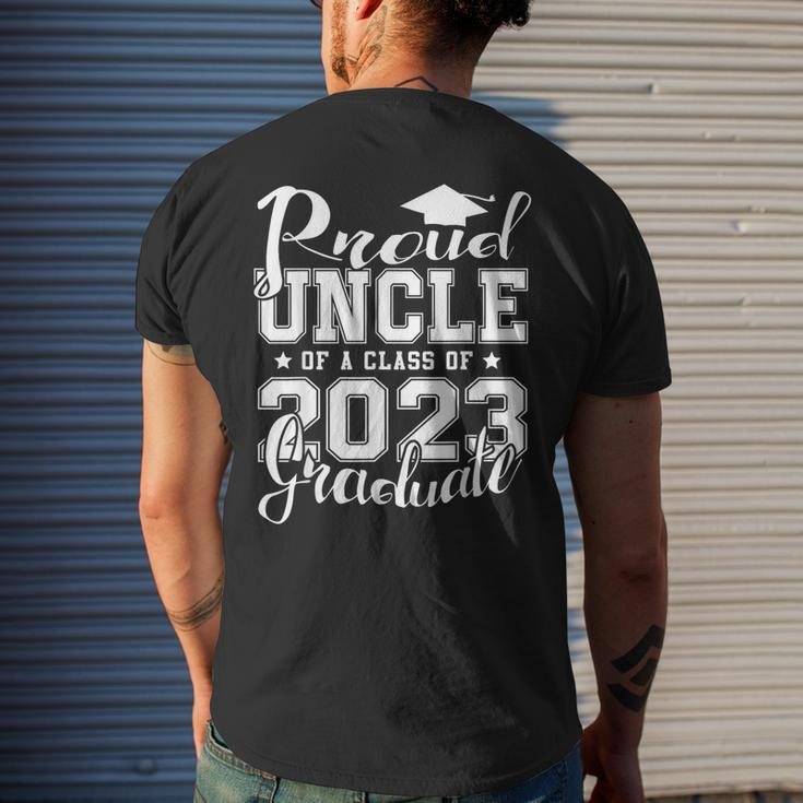 Proud Uncle Of A 2023 Graduate Senior 23 Graduation Gift Mens Back Print T-shirt Gifts for Him