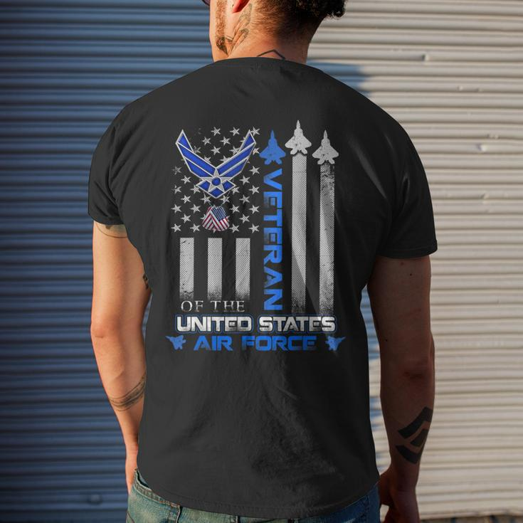 Proud Veteran Of The United States Us Air Force Usaf Men's T-shirt Back Print Gifts for Him
