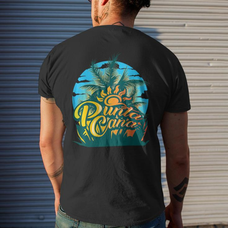Punta Cana Cool Dainty Beach Lovers Men's T-shirt Back Print Gifts for Him