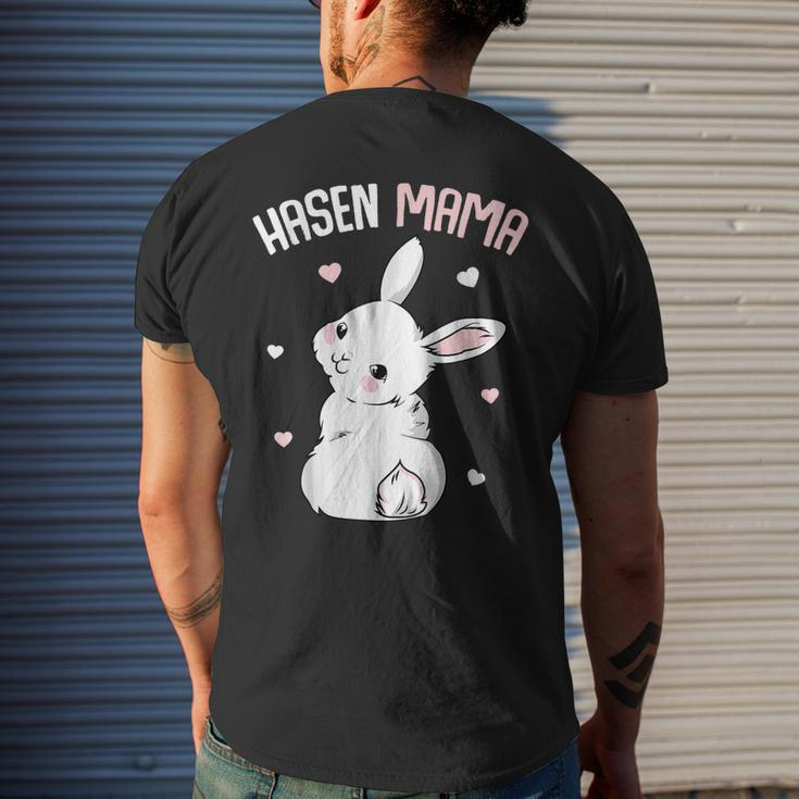 Rabbit Mum With Rabbit Easter Bunny For Women Men's Back Print T-shirt Gifts for Him