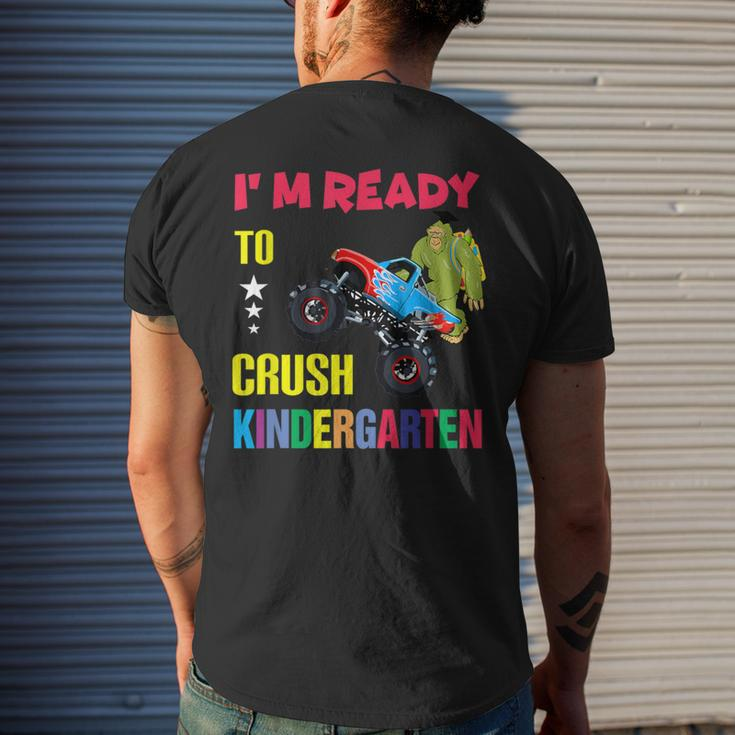 I Am Ready To Crush Kindergarten Bigfoot Back To School Men's T-shirt Back Print Gifts for Him