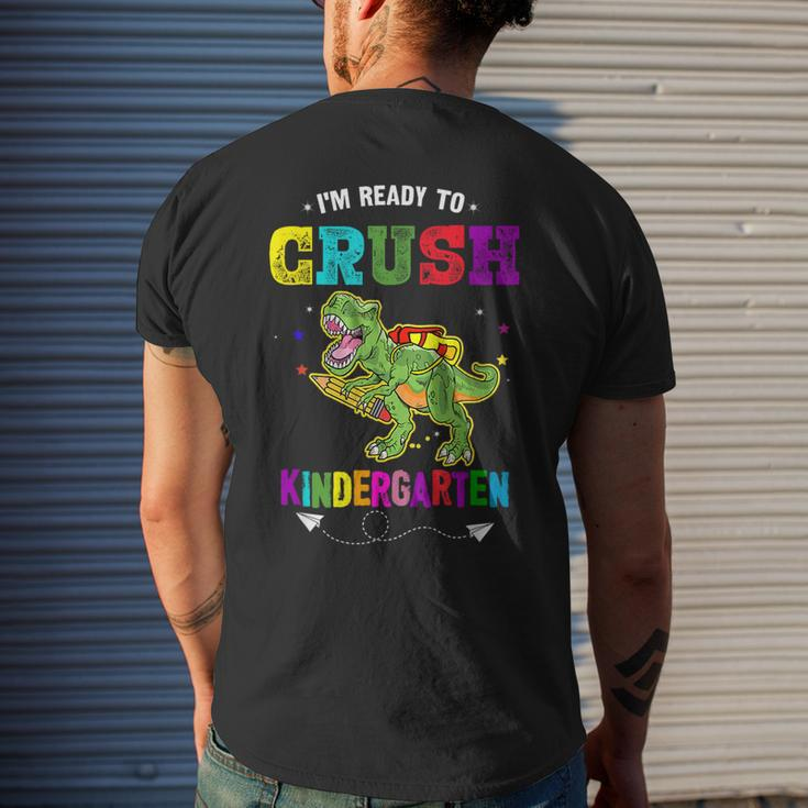 Im Ready To Crush Kindergarten Trex Dinosaur Back To School Kindergarten Gifts Mens Back Print T-shirt Gifts for Him
