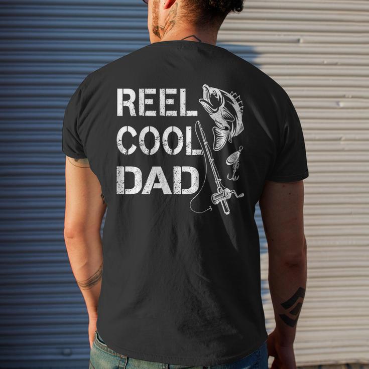 Reel Cool Dad Fishing Daddy Fathers Day Men's Back Print T-shirt