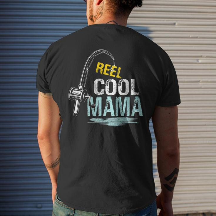Reel Cool Mama Fishing Fisherman Retro For Women Men's Back Print T-shirt Gifts for Him