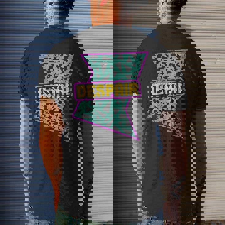 Retro 90S Despair Vaporwave Aesthetics Men's T-shirt Back Print Gifts for Him