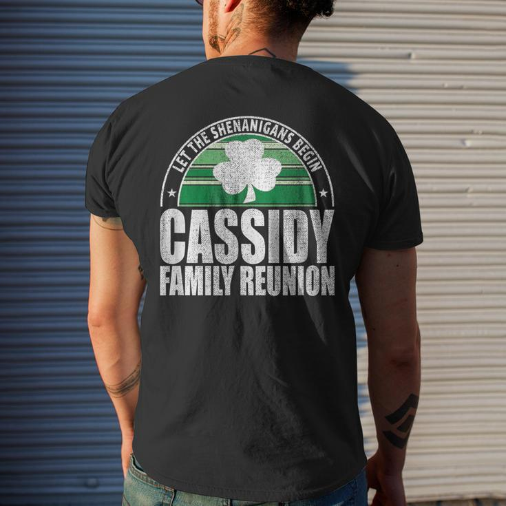 Retro Cassidy Family Reunion Irish Men's T-shirt Back Print Gifts for Him