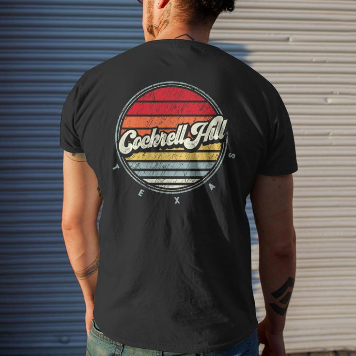 Retro Cockrell Hill Home State Cool 70S Style Sunset Men's T-shirt Back Print Gifts for Him