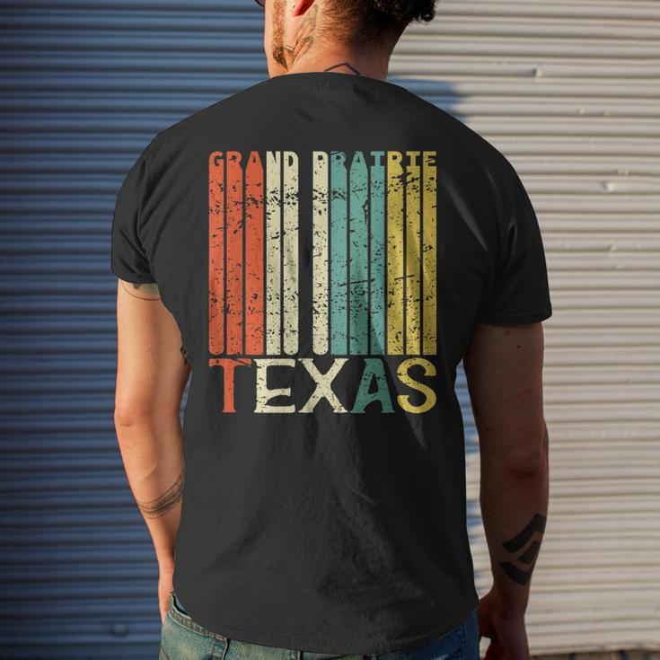 Retro Grand Prairie Residents State Texas Men's T-shirt Back Print Gifts for Him