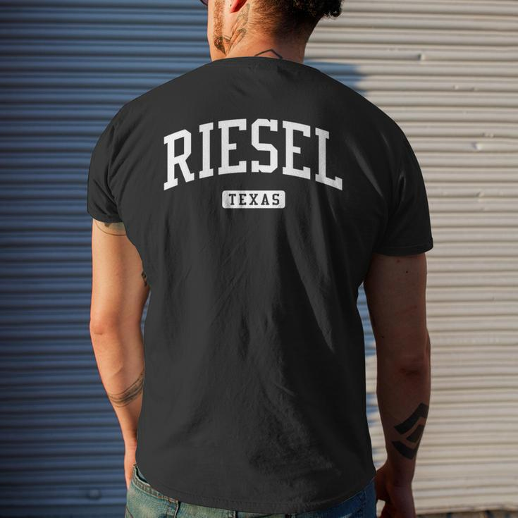 Riesel Texas Tx Vintage Athletic Sports Men's T-shirt Back Print Gifts for Him