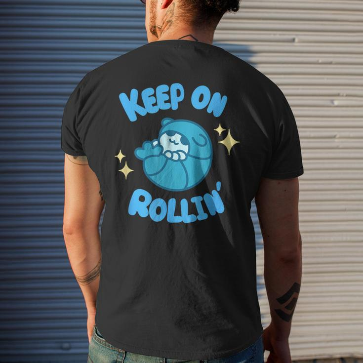 Roly Poly Pill Bug Keep Rollin' Men's T-shirt Back Print Gifts for Him