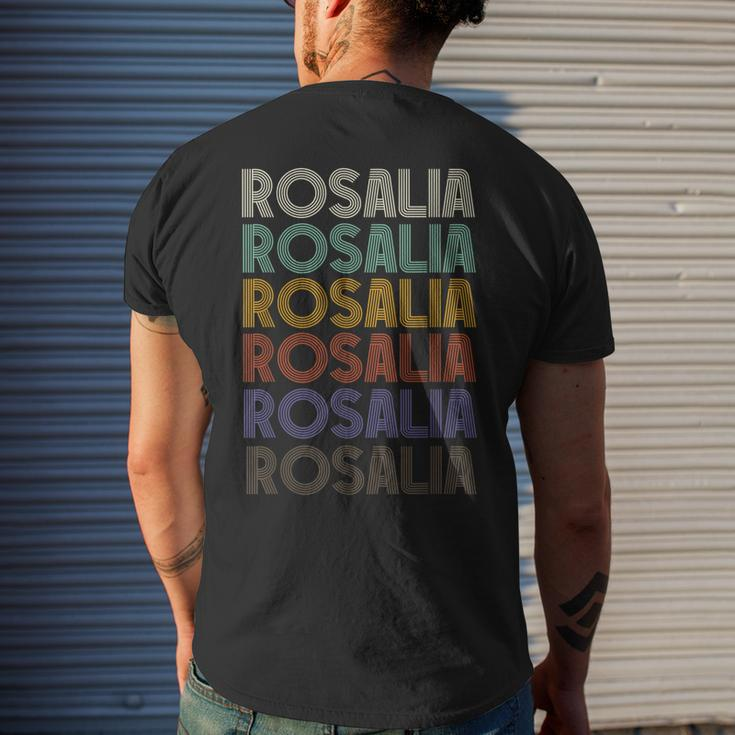 Rosalia First Name Retro Vintage 90S Stylet Men's Back Print T-shirt Gifts for Him