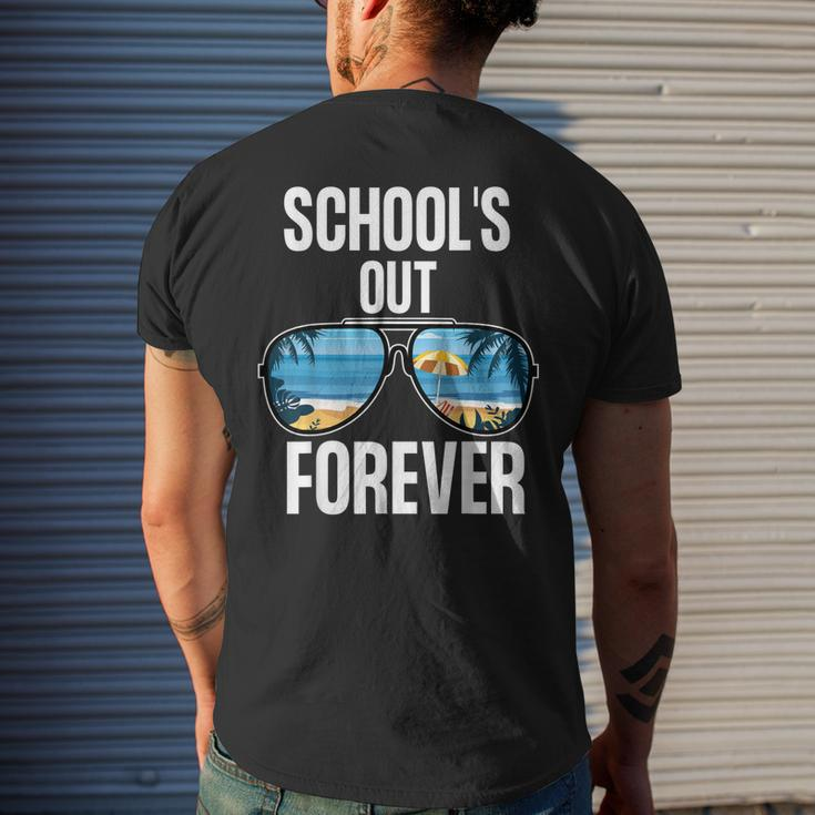 Schools Out Forever Senior 2021 Last Day Of School Men's Back Print T-shirt Gifts for Him