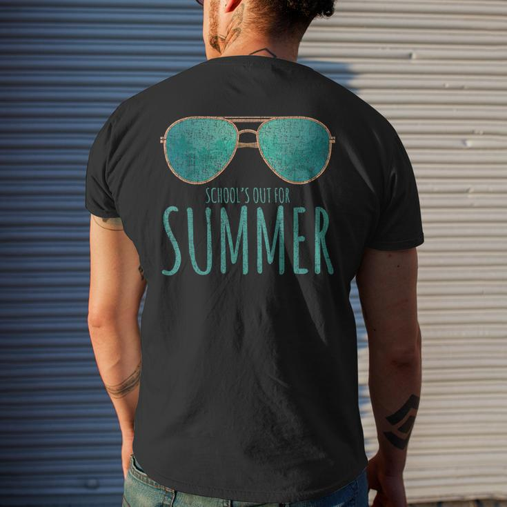 Schools Out Of Summer Happy Last Day Of School Vacation Men's Back Print T-shirt Gifts for Him