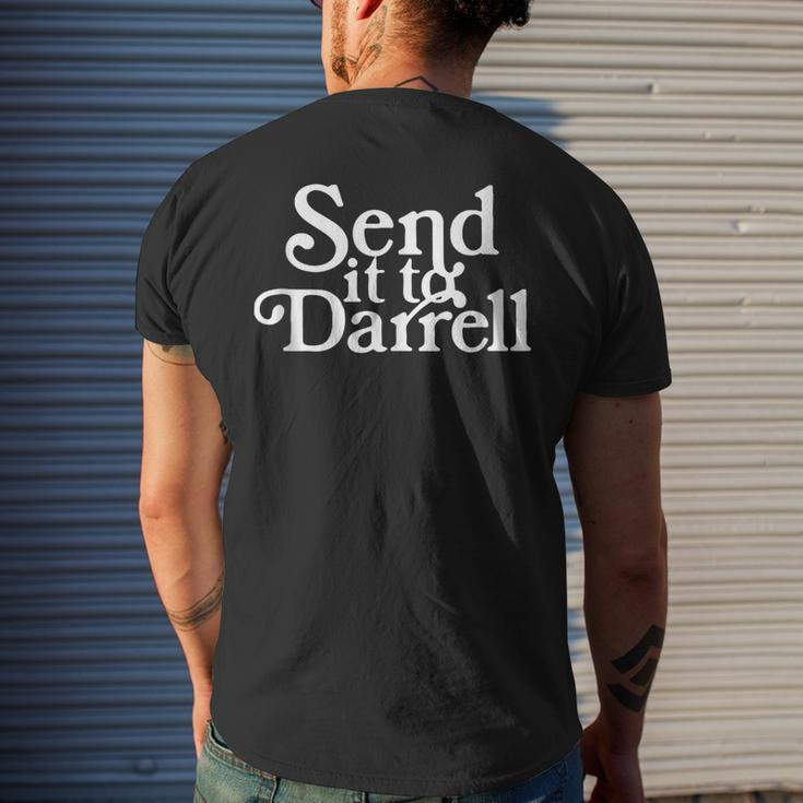 Send It To Darrell Funny Saying Mens Back Print T-shirt Gifts for Him