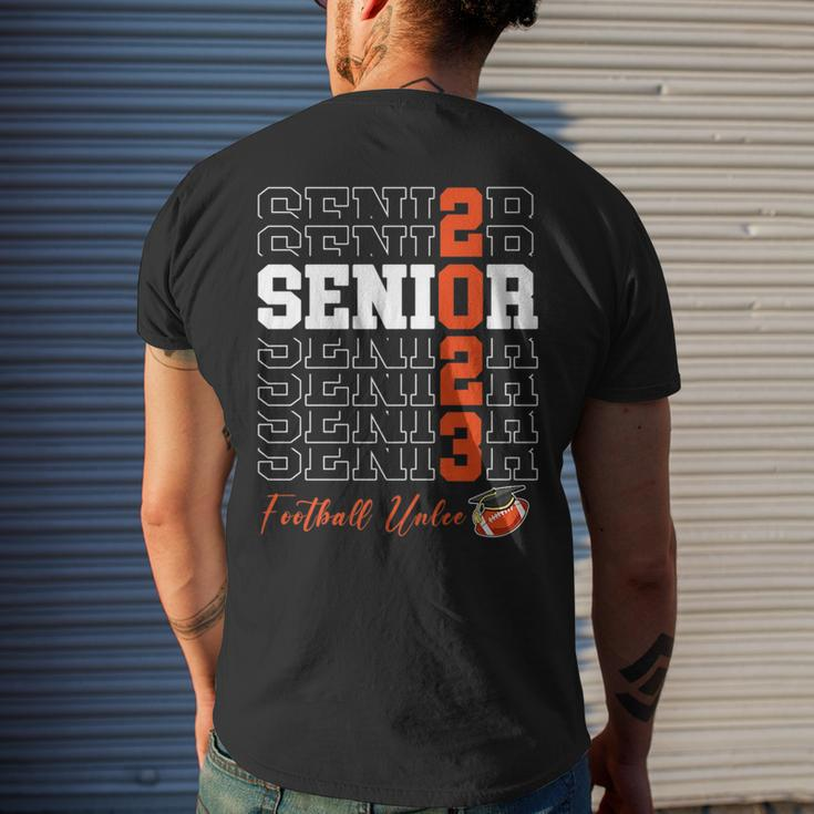 Senior Football Uncle Gift Class Of 2023 - Senior 2023 Mens Back Print T-shirt Gifts for Him