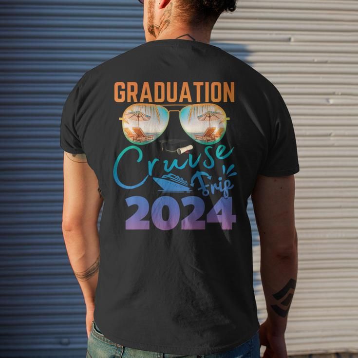 Senior Graduation Cruise Trip 2024 Ship Cruise Grad Trip Men's T-shirt Back Print Gifts for Him