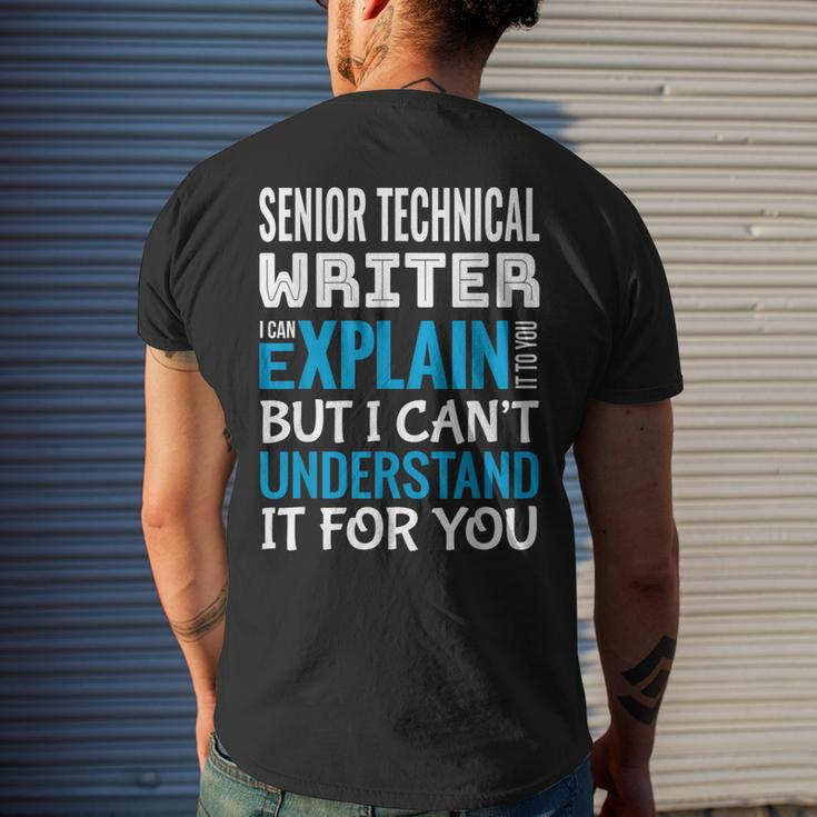Senior Technical Writer Men's T-shirt Back Print Gifts for Him