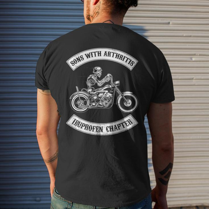 Sons With Arthritisibuprefen Chapter Funny Biker Skull Mens Back Print T-shirt Gifts for Him