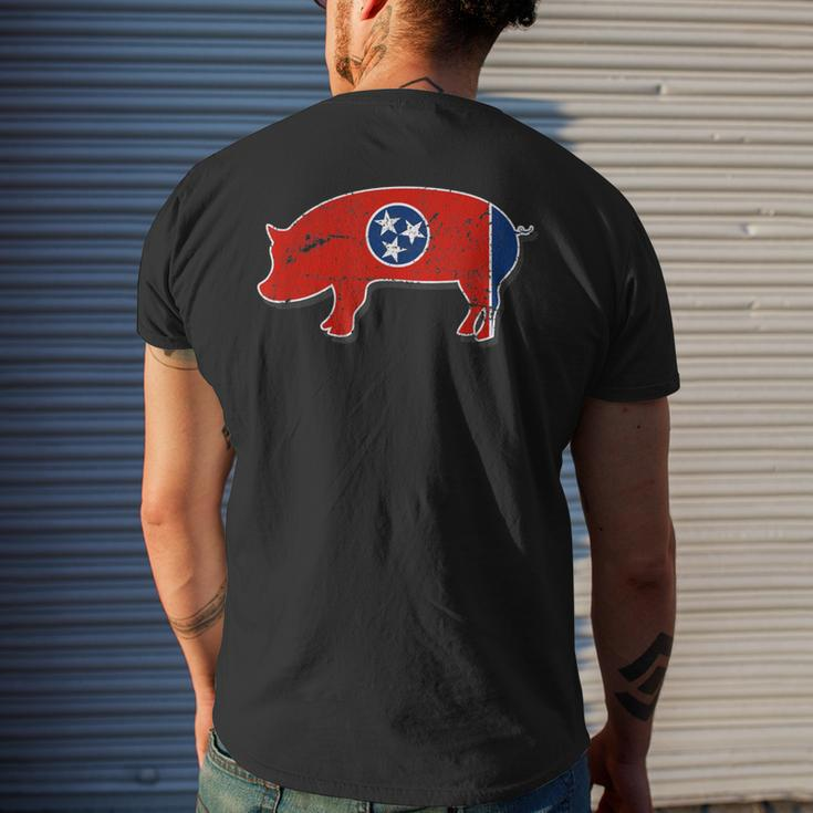 State Of Tennessee Barbecue Pig Hog Bbq Competition Men's T-shirt Back Print Gifts for Him