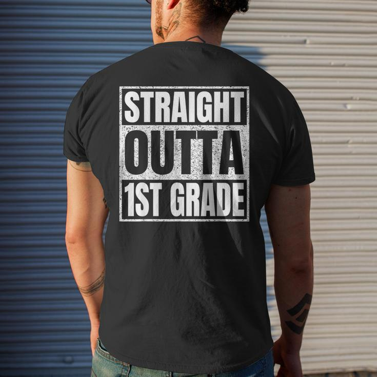 Straight Outta 1St Grade School Graduation Class Of 2023 Mens Back Print T-shirt Gifts for Him