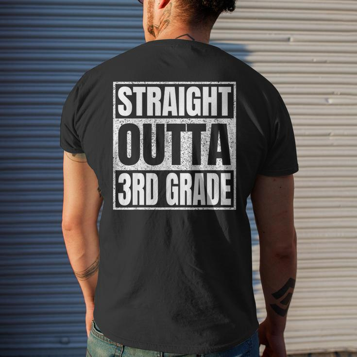 Straight Outta 3Rd Grade School Graduation Class Of 2023 Mens Back Print T-shirt Gifts for Him