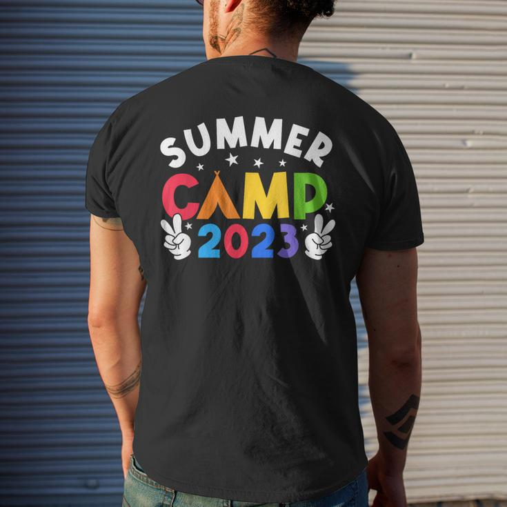 Summer Camp 2023 Vacation Retro Camping Family Cousin Crew Mens Back Print T-shirt Gifts for Him