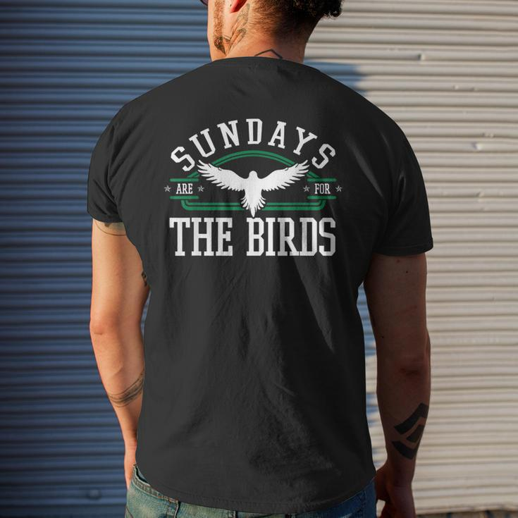 Sundays Are For The Birds Ornithologist Aves Lover Gift Idea Gifts For Bird Lovers Funny Gifts Mens Back Print T-shirt Gifts for Him