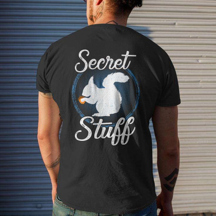 Super Secret Stuff Squirrel Armed Forces Men's T-shirt Back Print Gifts for Him