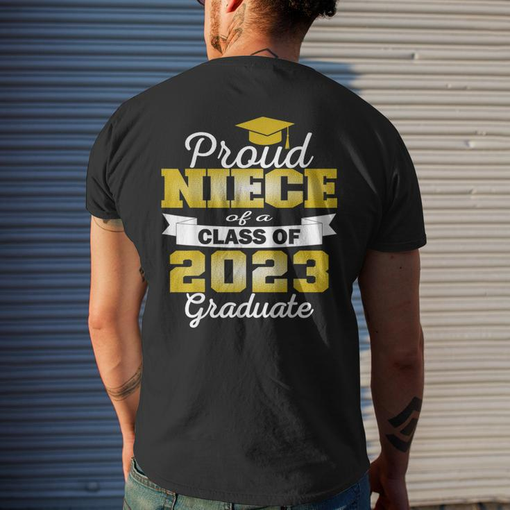 Super Proud Niece Of 2023 Graduate Awesome Family College Men's Back Print T-shirt Gifts for Him