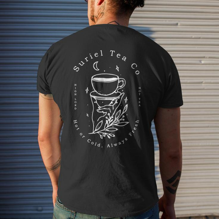 Suriel Tea Co Spill The Tea Fun Tea Drinker Tea Lover Mens Back Print T-shirt Gifts for Him