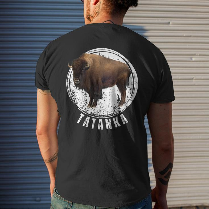 Tatanka Buffalo Bison Tatanka Animal Mens Back Print T-shirt Gifts for Him
