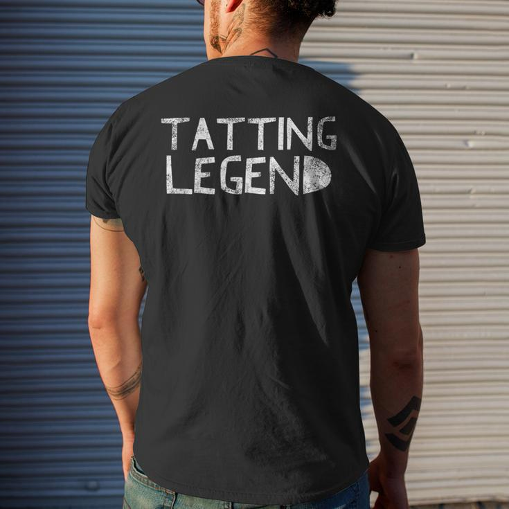 Tatting Legend - Funny Sewing Quote Love To Sew Saying Mens Back Print T-shirt Gifts for Him