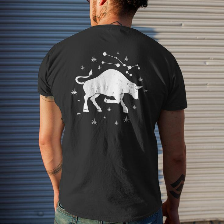 Taurus Constellation – Zodiac Astrology Mens Back Print T-shirt Gifts for Him