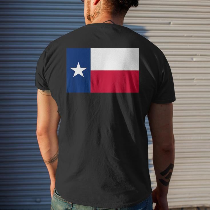 Texas Flag Lone Star State Vintage Texan CowboyMen's T-shirt Back Print Gifts for Him