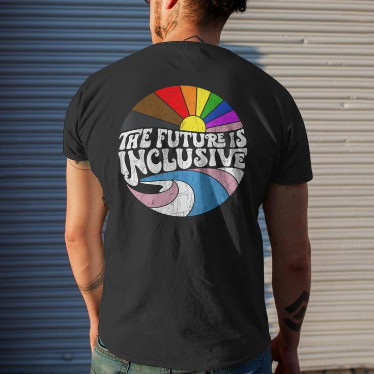 The Future Is Inclusive Lgbt Gay Rights Pride Mens Back Print T-shirt Gifts for Him