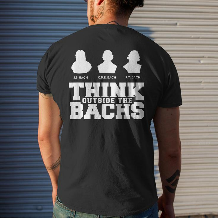 Think Outside The Bachs Baroque And Men's T-shirt Back Print Gifts for Him