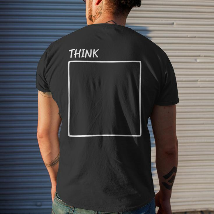 Think Outside The Box New Perspective Men's T-shirt Back Print Gifts for Him