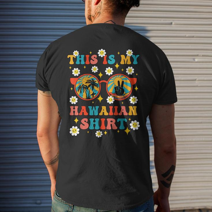 This Is My Hawaiian Groovy Tropical Party Hawaii Funny Mens Back Print T-shirt Gifts for Him