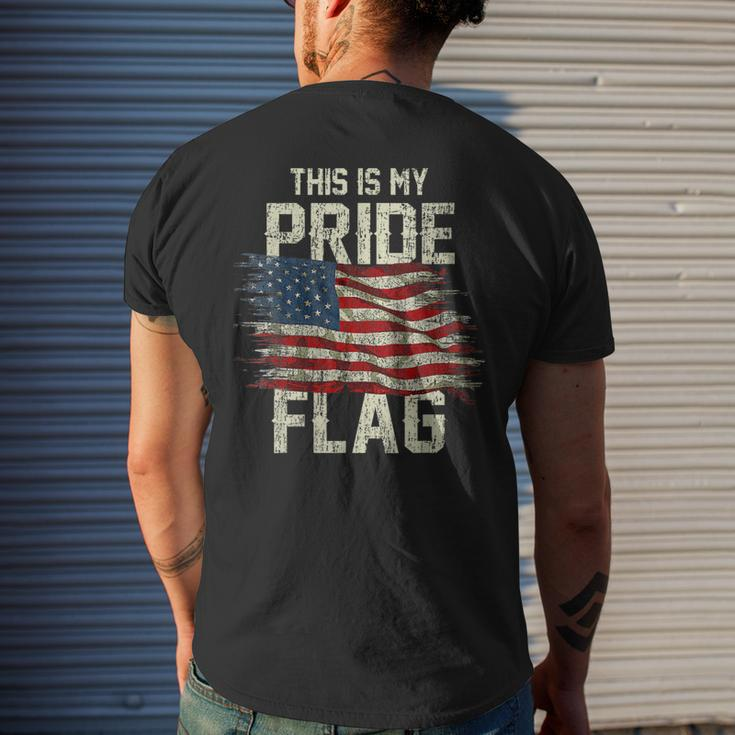 This Is My Pride Flag 4Th Of July Usa Flag Patriotic America Mens Back Print T-shirt Gifts for Him